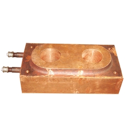 Copper water jacket of Isa furnace