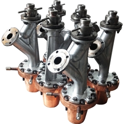 Complete set of nozzles for side blowing furnace